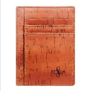 🆕  Vegan Cork Thin ID RFID blocking Wallet NIB